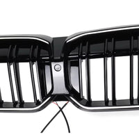 Load image into Gallery viewer, Kidney Grills For BMW 3 Series G20 and G21 2023+ LCI LED Gloss Black Double Slat
