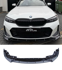 Load image into Gallery viewer, BMW 3 SERIES G20 M SPORT LCI FACELIFT FRONT SPLITTER LIP SPOILER GLOSS BLACK 23+
