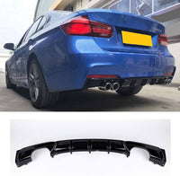 Load image into Gallery viewer, BMW F30 M PERFORMANCE BODY KIT FRONT LIP SPLITTER REAR DIFFUSER SPOILER QUAD
