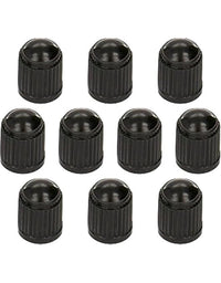 Load image into Gallery viewer, 16 X CAR BIKE CYCLE BLACK PLASTIC AIR VALVE TYRE ALLOY WHEEL CAPS DUST VALVE
