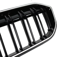 Load image into Gallery viewer, Kidney Grills For BMW 3 Series G20 and G21 2023+ LCI LED Gloss Black Double Slat
