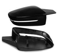 Load image into Gallery viewer, SIDE WING MIRROR COVER CAPS BLACK M STYLE FOR BMW 3 4 5 7 8 SERIES G20 G22 G30
