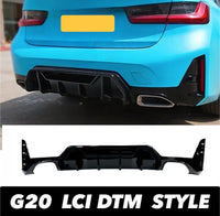 Load image into Gallery viewer, BMW 3 Series G20 LCI Aero Body Kit M Sport In Gloss Black Splitter Skirts Quad

