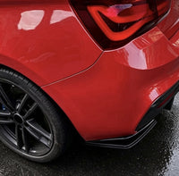 Load image into Gallery viewer, BMW 1 Series F20 F21 2015-19 Lci Black Rear Spats Splitter Lip Diffuser Canards
