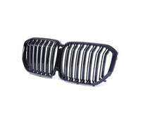 Load image into Gallery viewer, GLOSS BLACK KIDNEY GRILL GRILLS FRONT BUMPER FOR 2019 2022 BMW X5 G05 ABS
