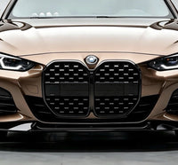 Load image into Gallery viewer, BMW 4 SERIES G26 GRAN COUPE 2021+ DIAMOND KIDNEY GRILLES GLOSS BLACK
