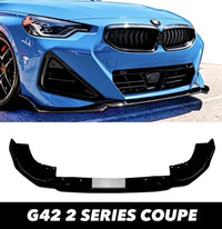 Load image into Gallery viewer, BMW 2 SERIES G42 G43 M SPORT FRONT BUMPER SPLITTER LIP SPOILER GLOSS BLK 21+
