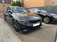 Load image into Gallery viewer, BMW 3 SERIES G20 KIT GLOSS BLACK BODYKIT FRONT LIP SPOILER LED DIFFUSER QUAD TIP
