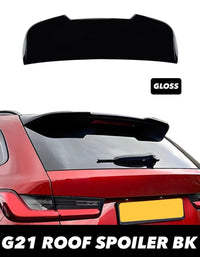 Load image into Gallery viewer, REAR ROOF SPOILER WING FOR BMW 3 SERIES G21 ESTATE TOURING GLOSS BLACK ABS

