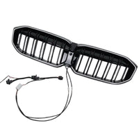 Load image into Gallery viewer, Kidney Grills For BMW 3 Series G20 and G21 2023+ LCI LED Gloss Black Double Slat
