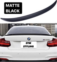 Load image into Gallery viewer, BMW 2 series F22 F87 M2 M performance style rear boot lip spoiler matte black 
