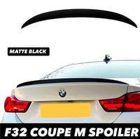 Load image into Gallery viewer, BMW 4 SERIES F32 M PERFORMANCE STYLE REAR BOOT LIP SPOILER MATTE BLACK  MP
