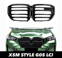 Load image into Gallery viewer, BMW X5 G05 LCI 2023-24 Kidney Grille Grill Single Slat Gloss Black X5M Style

