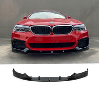 Load image into Gallery viewer, FRONT SPLITTER SPOILER FOR BMW 5 SERIES G30 G31 2017+ M PERFORMANCE GLOSS BLACK
