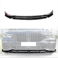 Load image into Gallery viewer, BMW X5 G05 M PERFORMANCE FRONT SPLITTER KIT SPOILER LIP GLOSS BLACK 2019-23

