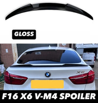 Load image into Gallery viewer, BMW X6 F16 X6M F86 GLOSS BLACK REAR TRUNK BOOT SPOILER WING M SPORT M4 V STYLE
