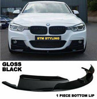 Load image into Gallery viewer, BMW 3 SERIES F30 F31 M SPORT FRONT SPLITTER LIP SPOILER GLOSS BLACK SLIM 1 PCS
