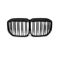 Load image into Gallery viewer, BMW X7 G07 PRE-LCI DOUBLE SLAT FRONT KIDNEY GRILLE GLOSS BLACK 2019-2022

