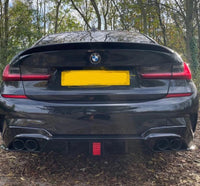 Load image into Gallery viewer, BMW 3 SERIES G20 KIT GLOSS BLACK BODYKIT FRONT LIP SPOILER LED DIFFUSER QUAD TIP
