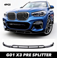 Load image into Gallery viewer, BMW X3 G01 X4 G02 M SPORT FRONT BUMPER SPLITTER BK LIP GLOSS BLACK 2018-2021
