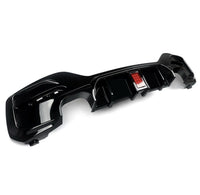 Load image into Gallery viewer, BMW 1 SERIES F20 F21 LCI GLOSS BLACK REAR DIFFUSER LIP VALANCE WITH LED 15-19
