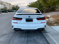 Load image into Gallery viewer, BMW 3 SERIES G20 M PERFORMANCE SPORT GLOSS BLACK BOOT TRUNK SPOILER WING LIP
