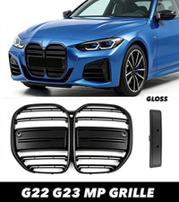 Load image into Gallery viewer, FRONT GRILL ABS DOUBLE SLAT KIDNEY GRILLE FOR BMW 420i 430i G22 G23 G82 G83 20+
