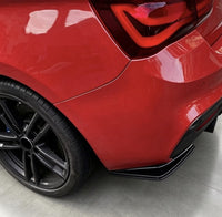 Load image into Gallery viewer, BMW 1 Series F20 F21 2015-19 Lci Black Rear Spats Splitter Lip Diffuser Canards
