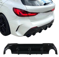 Load image into Gallery viewer, For BMW 1 Series F40 Gloss Black Rear Diffuser Valance Bumper Spoiler Kit 2020+

