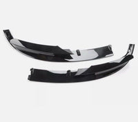 Load image into Gallery viewer, BMW 3 SERIES F30 F31 MP STYLE FRONT LIP SPOILER SPLITTER GLOSS BLACK 2 PIECE - STM STYLING 
