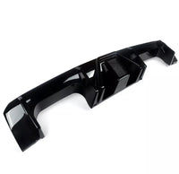 Load image into Gallery viewer, BMW G80 M3 G82 G83 M4 REAR BUMPER DIFFUSER LIP GLOSS BLACK W/LED LIGHT - STM STYLING 
