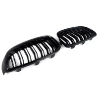 Load image into Gallery viewer, BMW 3 SERIES F34 GT GRAN TURISMO GLOSS BLACK FRONT KIDNEY GRILLES TWIN SPOKE
