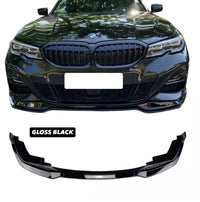 Load image into Gallery viewer, BMW 3 SERIES G20 G21 M PERFORMANCE MPS 19-21 FRONT SPLITTER GLOSS BLACK ABS - STM STYLING 
