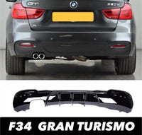 Load image into Gallery viewer, BMW 3 SERIES F34 GLOSS BLACK GT M SPORT REAR BUMPER DIFFUSER LIP GLOSS 2014+ - STM STYLING 
