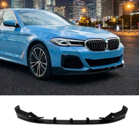 Load image into Gallery viewer, BMW 5 Series G30 G31 LCI M Sport Front Splitter Spoiler Lip Gloss Black Body Kit - STM STYLING 
