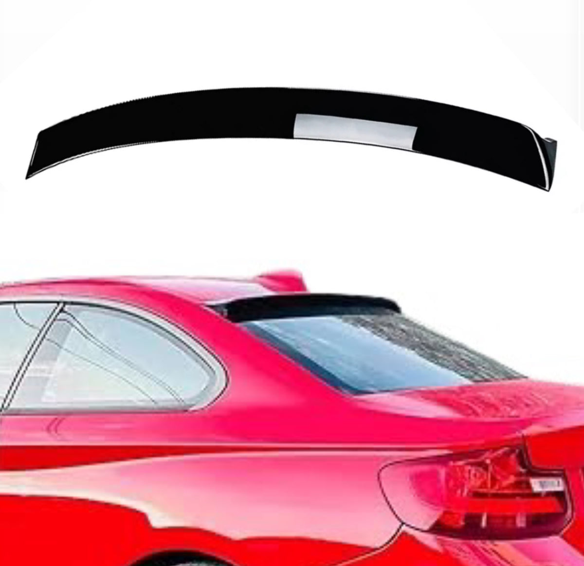 BMW 2 Series F22 F87 M2 2014-19 Rear Roof Spoiler Lip Wing Rear Window Gloss Black