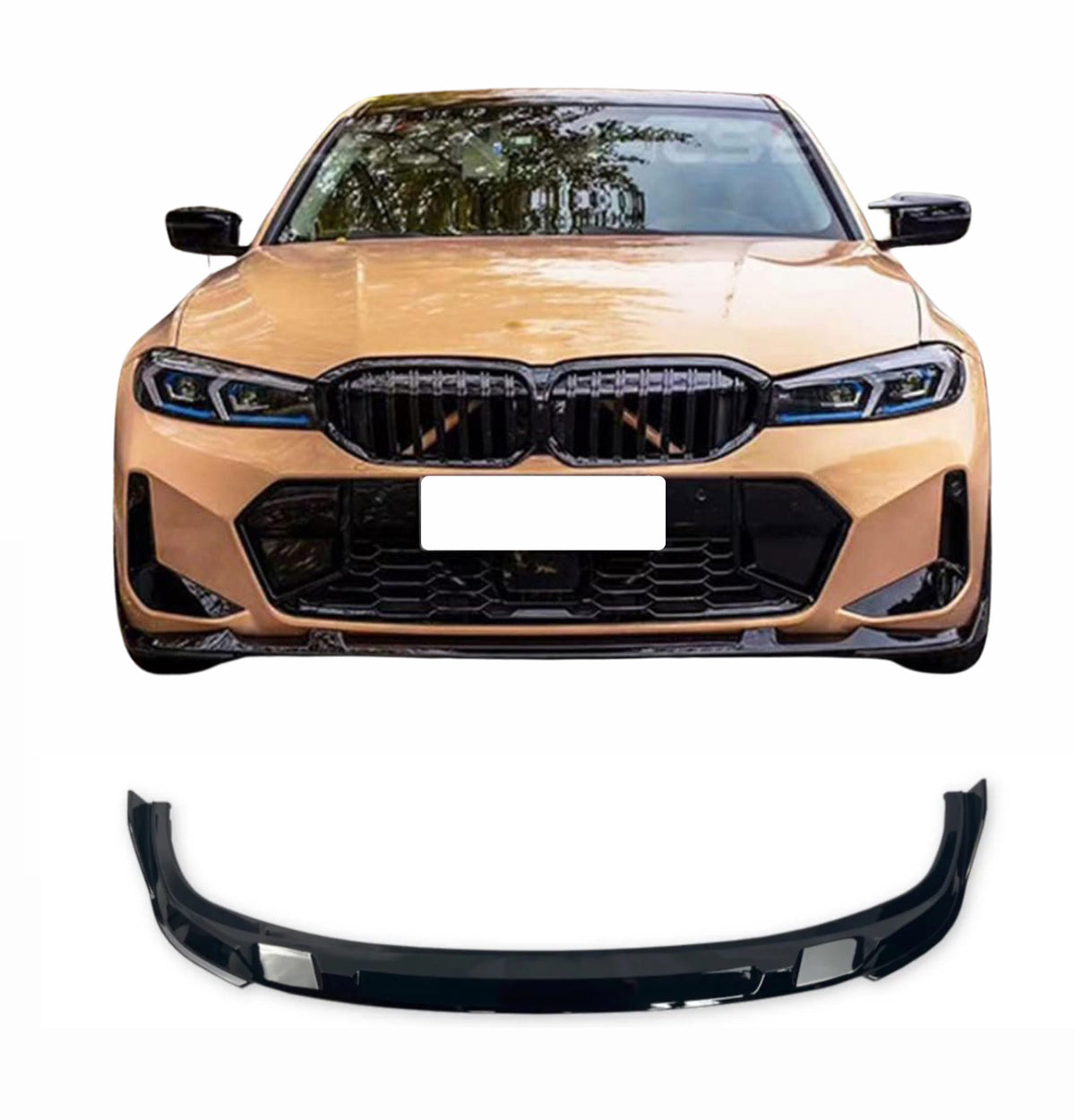 BMW G20 Lci Splitter lip Front Spoiler 3 Series Gloss Black STM EDITION 2023+