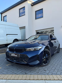 Load image into Gallery viewer, BMW 3 SERIES G20 LCI FRONT SPLITTER DIFFUSER SKIRTS BODY KIT GLOSS BLACK 2023 - STM STYLING 
