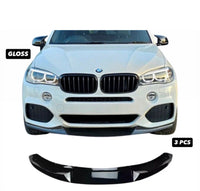 Load image into Gallery viewer, BMW X5 F15 M PERFORMANCE FRONT SPLITTER SPOILER GLOSS BLACK 14-18 M SPORT MP - STM STYLING 
