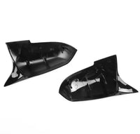 Load image into Gallery viewer, BMW F40 F44 F45 F46 F48 G29 2PCS DOOR WING MIRROR COVERS CAPS GLOSS BLACK ABS - STM STYLING 

