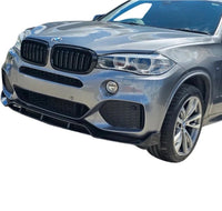 Load image into Gallery viewer, BMW X5 F15 M PERFORMANCE FRONT SPLITTER SPOILER LIP KIT GLOSS BLK 2013-2018

