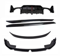 Load image into Gallery viewer, BMW 3 Series G20 LCI Body Kit M Sport In Gloss Black Splitter Skirts Quad Led - STM STYLING 
