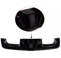 Load image into Gallery viewer, BMW G80 M3 G82 G83 M4 REAR BUMPER DIFFUSER LIP GLOSS BLACK W/LED LIGHT - STM STYLING 

