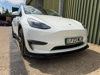 Load image into Gallery viewer, TESLA MODEL Y PRE GLOSS BLACK AERO KIT SPLITTER SPOILER SKIRTS LED DIFFUSER 2018-23
