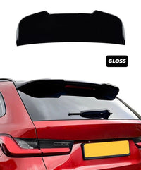 Load image into Gallery viewer, REAR ROOF SPOILER WING FOR BMW 3 SERIES G21 ESTATE TOURING GLOSS BLACK ABS - STM STYLING 
