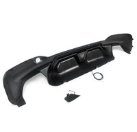 Load image into Gallery viewer, BMW 5 Series G30 M Sport Gloss Black Rear Valance Diffuser Quad Exit LED 18-20 - STM STYLING 
