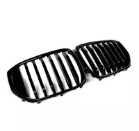 Load image into Gallery viewer, BMW X5 G05 LCI 2023-2025 FRONT KIDNEY GRILLE GRILL SINGLE SLAT GLOSS BLACK - STM STYLING 
