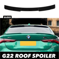 Load image into Gallery viewer, BMW 4 Series G22 Coupe Rear Roof Spoiler Lip M4 V Style Gloss Black 2020+ Boot - STM STYLING 
