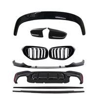 Load image into Gallery viewer, BMW 5 Series G31 Gloss Black Full Body Kit Roof Spoiler Sides Diffuser Splitter Grilles Mirror Covers
