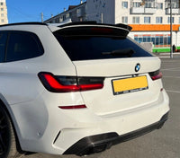 Load image into Gallery viewer, BMW 3 SERIES G21 ESTATE REAR ROOF BOOT SPOILER 2019+ GLOSS BLACK WING SLIM LIP - STM STYLING 
